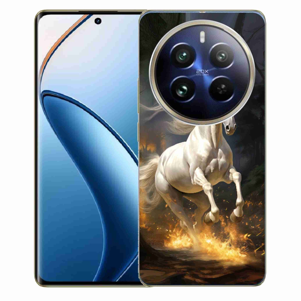 Zselés borítás mmCase a Realme 12 Pro 5G/12 Pro+ 5G - fehér ló 2