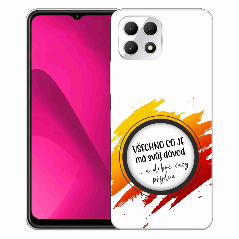 Gél borító mmCase a T-Mobile T Phone 2 - idézet 3 fehér háttérhez