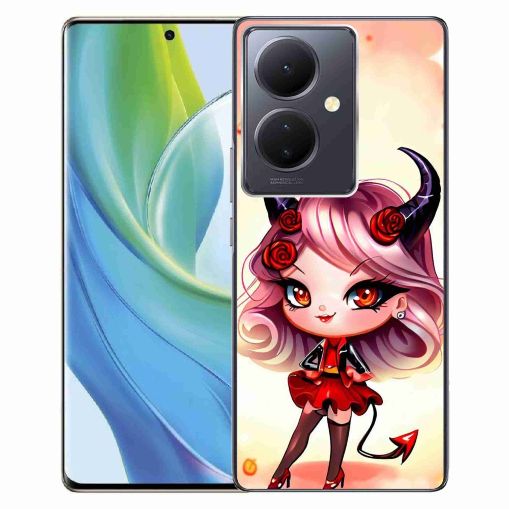 Gél borító mmCase a Vivo V29 Lite 5G-hez - rajzfilmördög