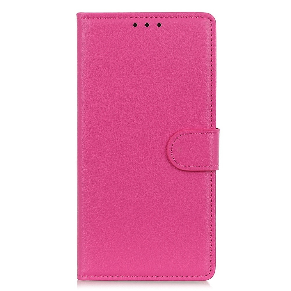 Litchie könyv tok Xiaomi Redmi Note 13-hoz - rózsaszínű