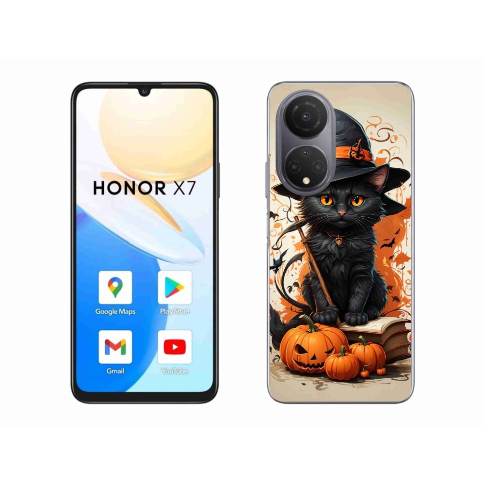 Zselés borítás mmCase a Honor X7-hez - cat wizard