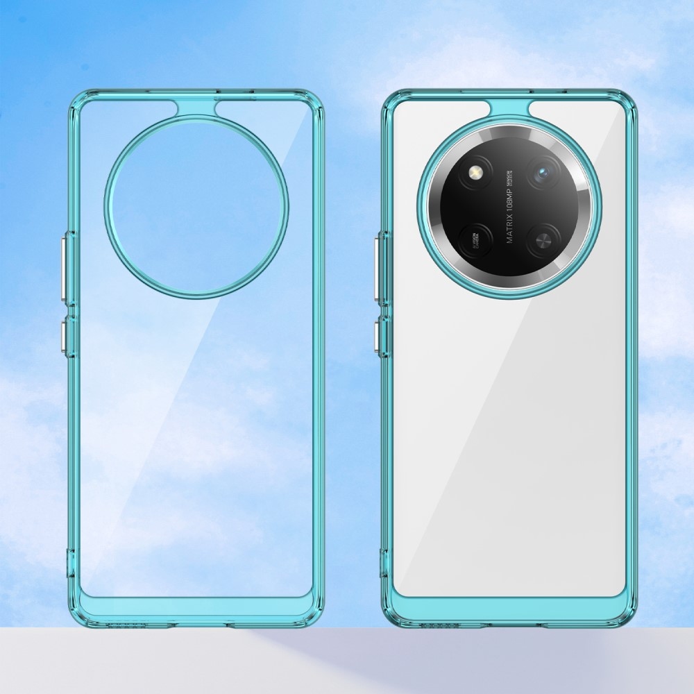 Gél tok fix hátlappal a Honor Magic 7 Lite 5G készülékhez - világoskék színben