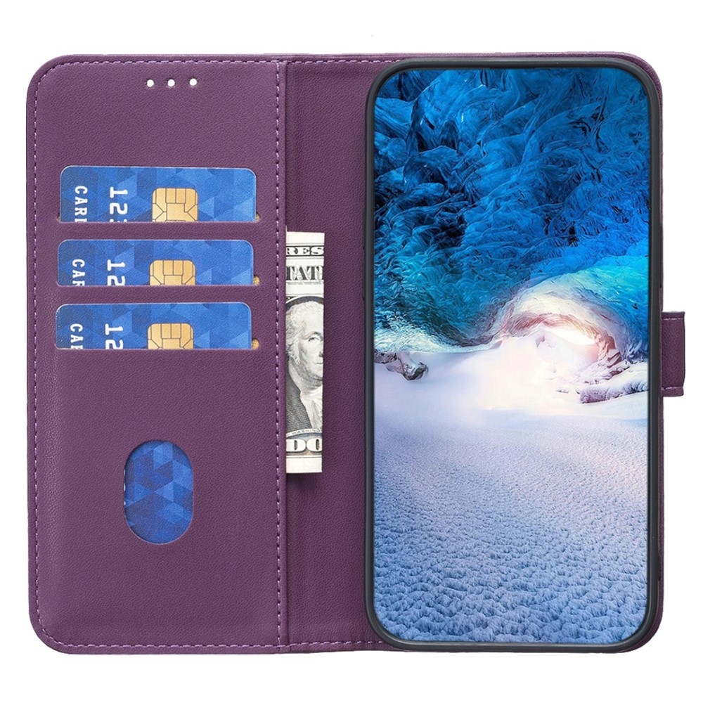 BNF könyvtáska Samsung Galaxy S23 FE készülékhez - sötétlila