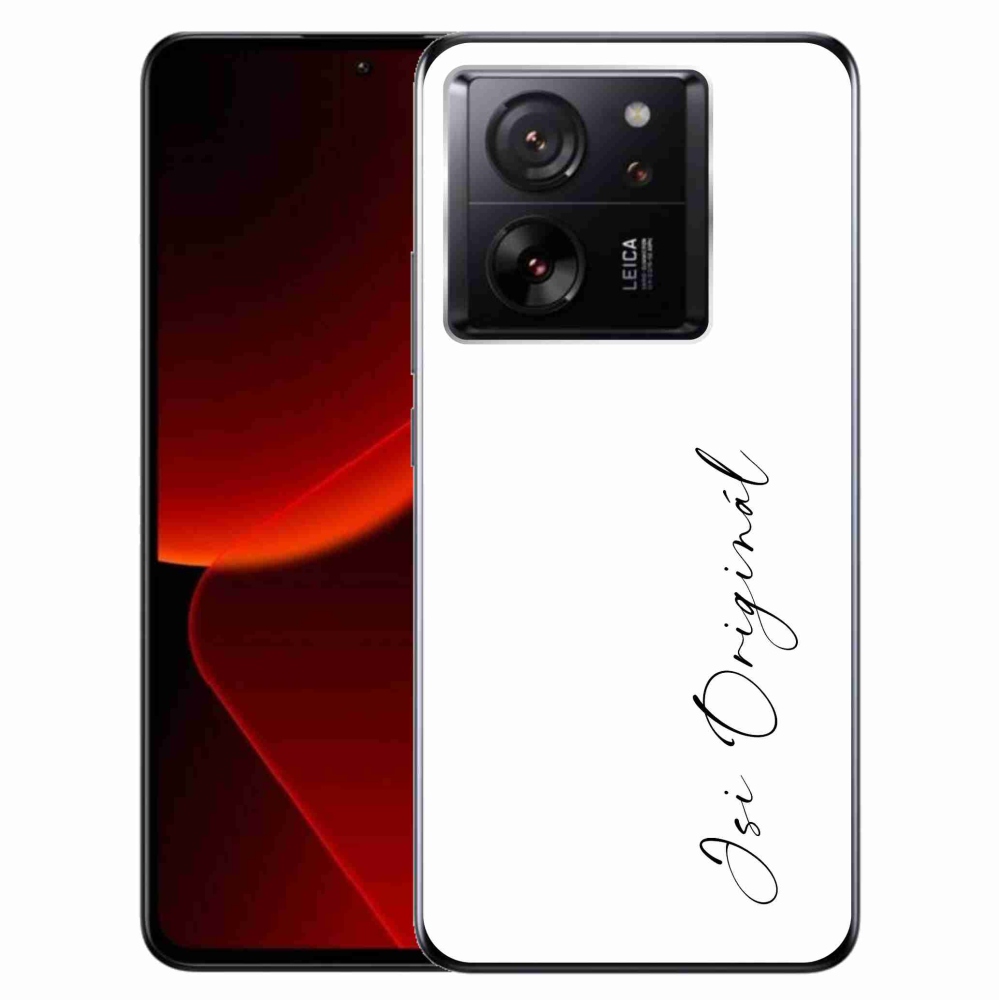Gél borító mmCase a Xiaomi 13T/13T Pro - te vagy az eredeti fehér háttérrel