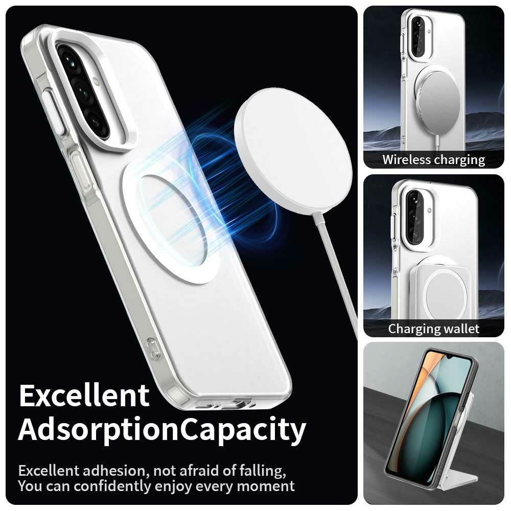 Candy zselés tok MagSafe-val a Samsung Galaxy A26 5G készülékre - fehér