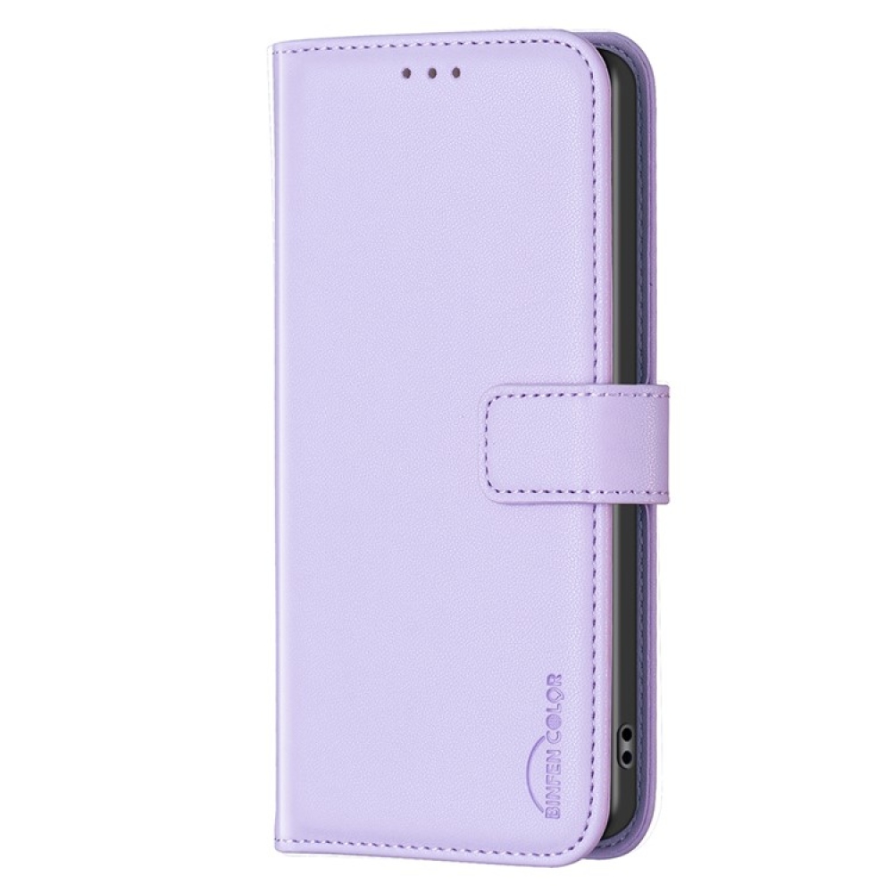 BNF könyv tok Xiaomi Poco F7 5G - világos lila