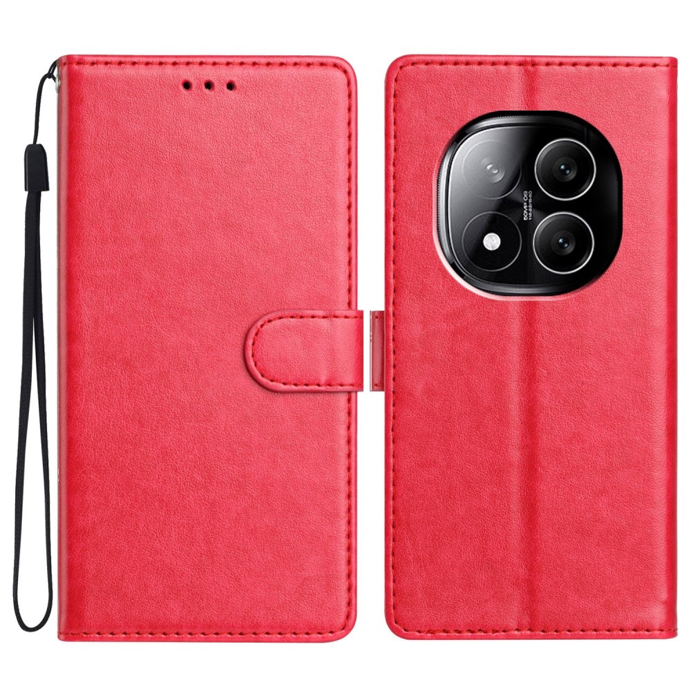 Vérrögök könyv tok Xiaomi Redmi Note 14 Pro 5G/Poco X7 5G - rózsa