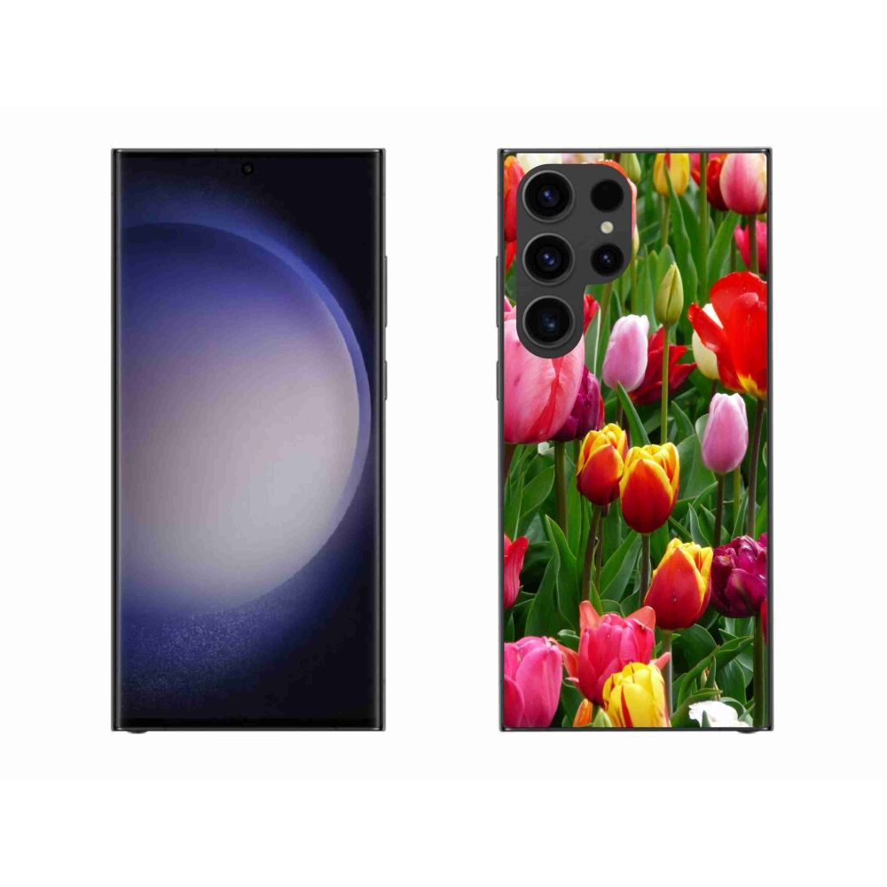 Zselés borítás mmCase Samsung Galaxy S23 Ultra 5G - tulipánok