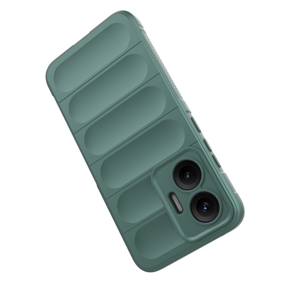Rugg tartós zselés tok Xiaomi Poco F7 5G - zöld