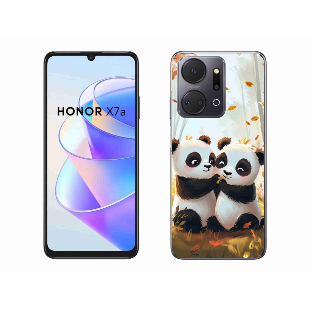 Zselés borítás mmCase a Honor X7a készülékhez - pandák