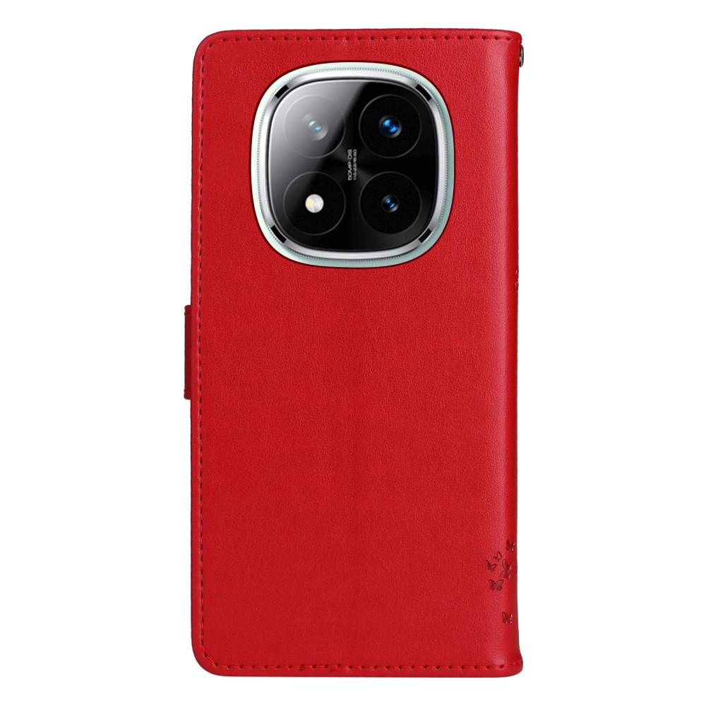 Fák könyve tok Xiaomi Redmi Note 14 Pro 5G/Poco X7 5G/Note 14 Pro+ 5G - piros