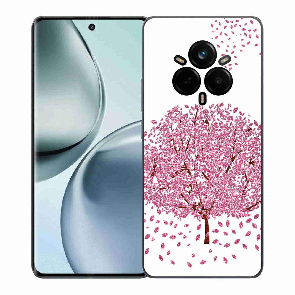 Zselés borítás mmCase a Realme 14 Pro+ 5G készülékhez - rajzfilmfa levelekkel