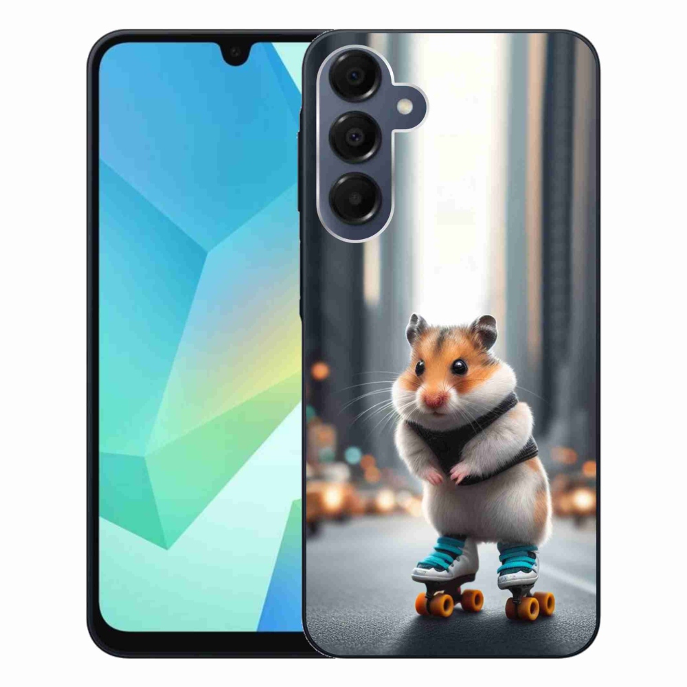Zselés borítás mmCase Samsung Galaxy A16 4G/5G készülékhez - hörcsög a korcsolyán