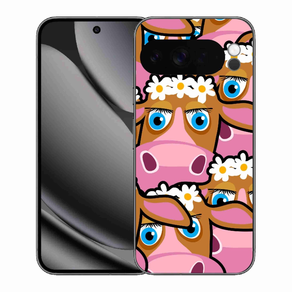 Gél borítás mmCase a Google Pixel 10 Pro XL számára - rajzfilmtehenek