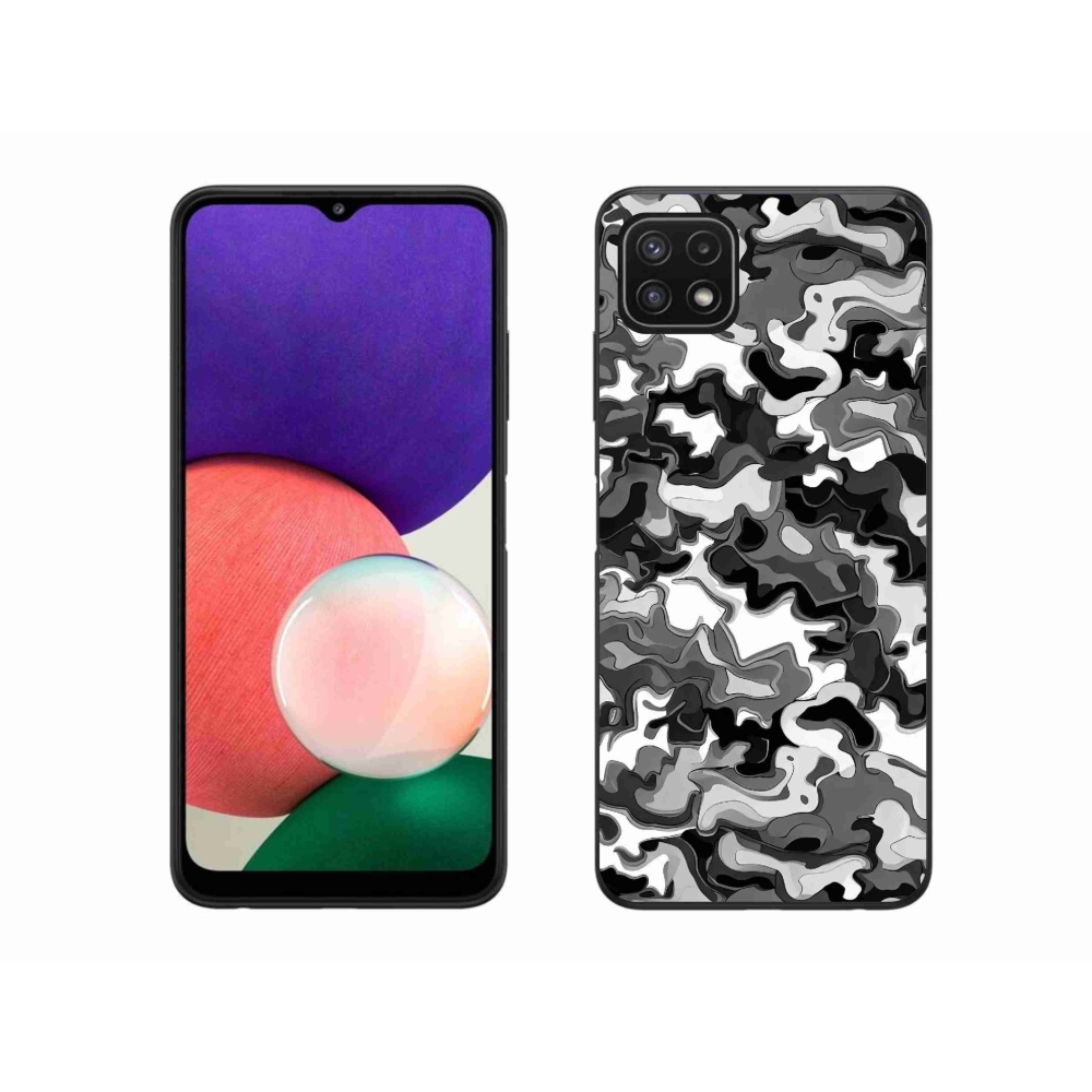 Zselés borítás mmCase Samsung Galaxy A22 5G - terepszínű mintázat 3
