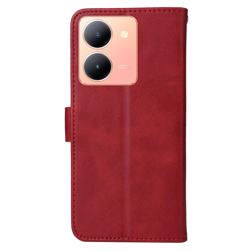 Vivo Y36 könyvtáska Vivo Y36-hoz - piros