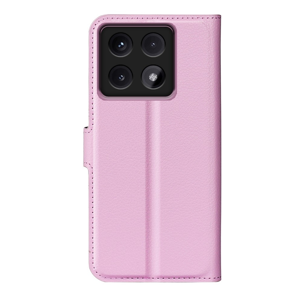Litchi könyv tok a Xiaomi 14T-hez - rózsaszínű