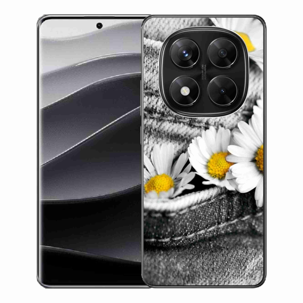 Gél borítás mmCase a Xiaomi Redmi Note 14 Pro 5G/Poco X7 5G számára - margaréták