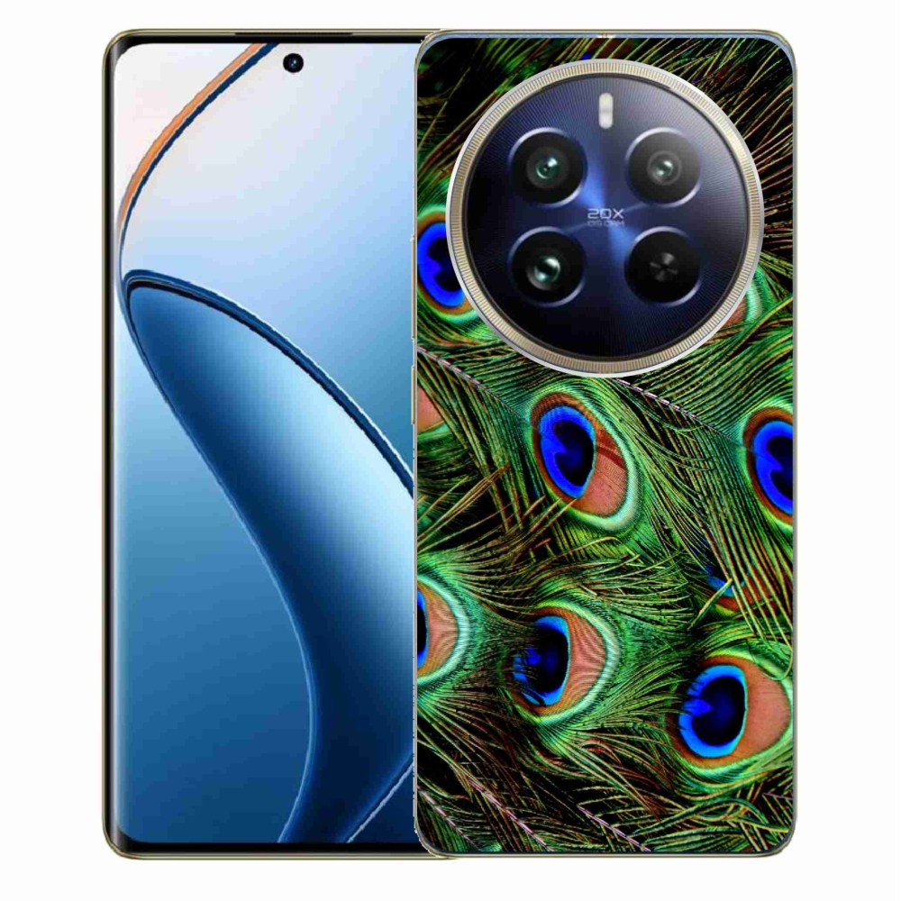 Gél borítás mmCase a Realme 12 Pro 5G/12 Pro+ 5G számára - pávatoll