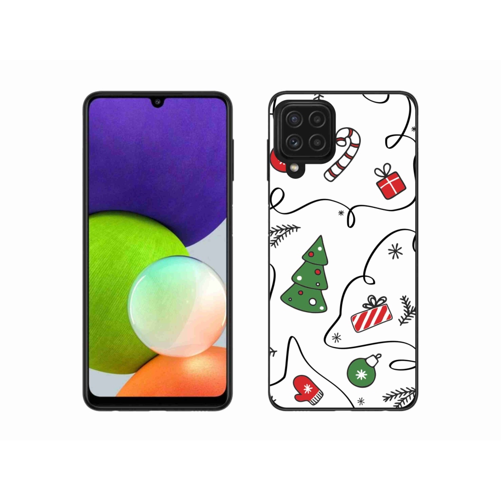 Gél borítás mmCase Samsung Galaxy A22 4G - karácsonyi motívumokkal