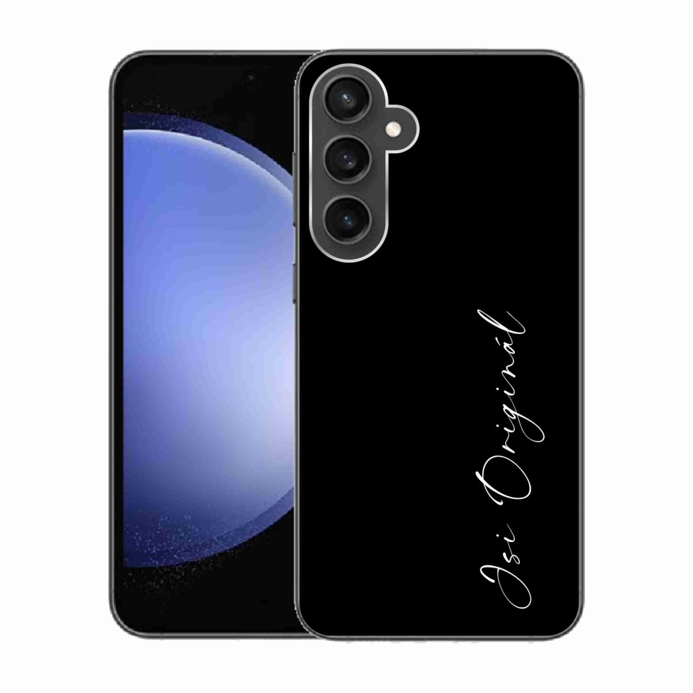 Gél borító mmCase Samsung Galaxy S23 FE - te vagy az eredeti fekete háttér