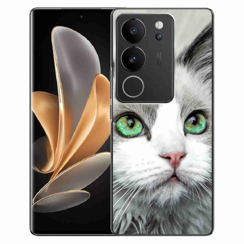 Zselés borítás mmCase a Vivo V29 5G-hez - macskaszemmel nézet
