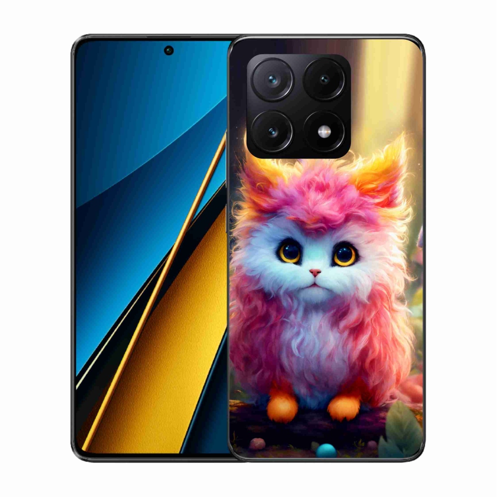 Gél borítás mmCase a Xiaomi Poco X6 Pro 5G számára - aranyos cica 5