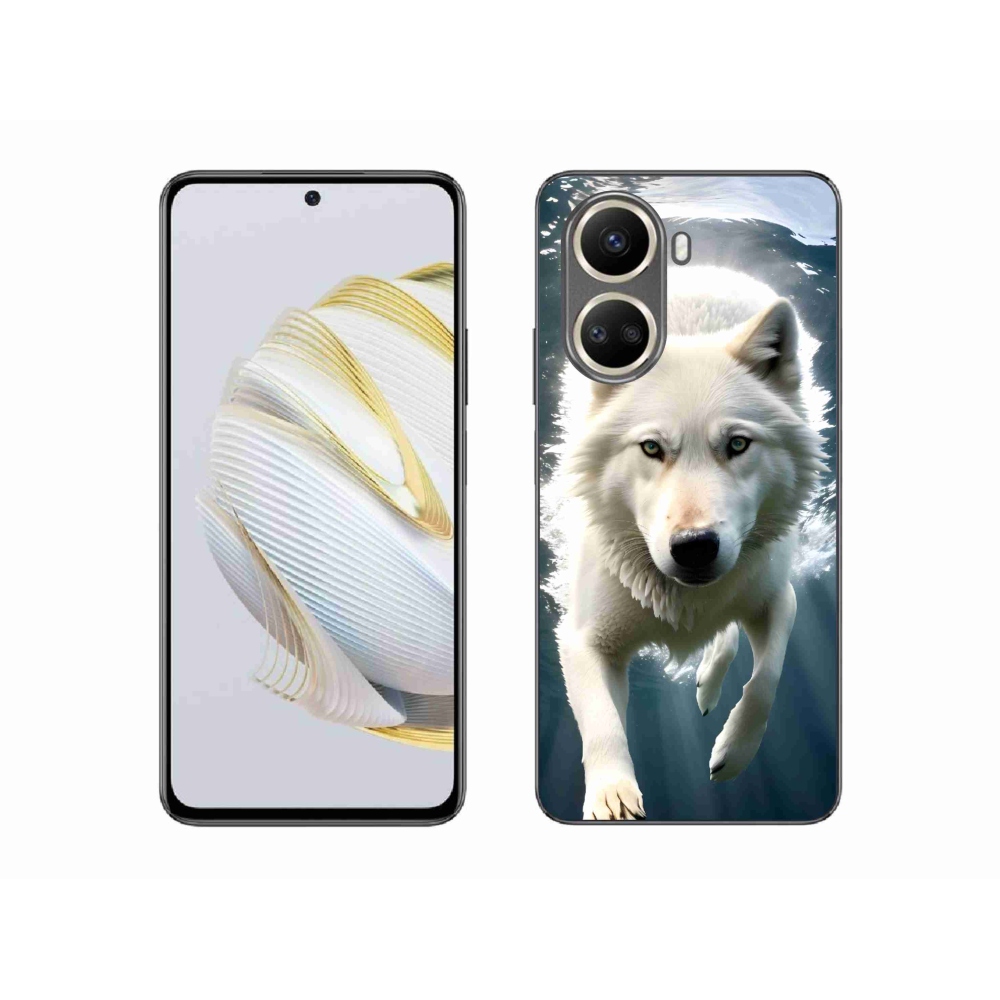 Gél borítás mmCase a Huawei Nova 10 SE-hez - fehér farkas