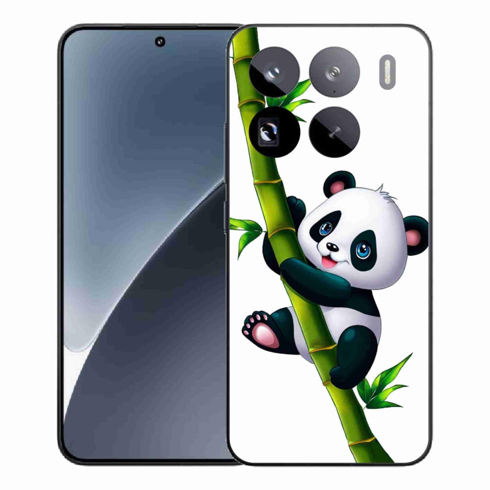 Gél borítás mmCase a Xiaomi 15 Pro-hoz - panda a bambuszon
