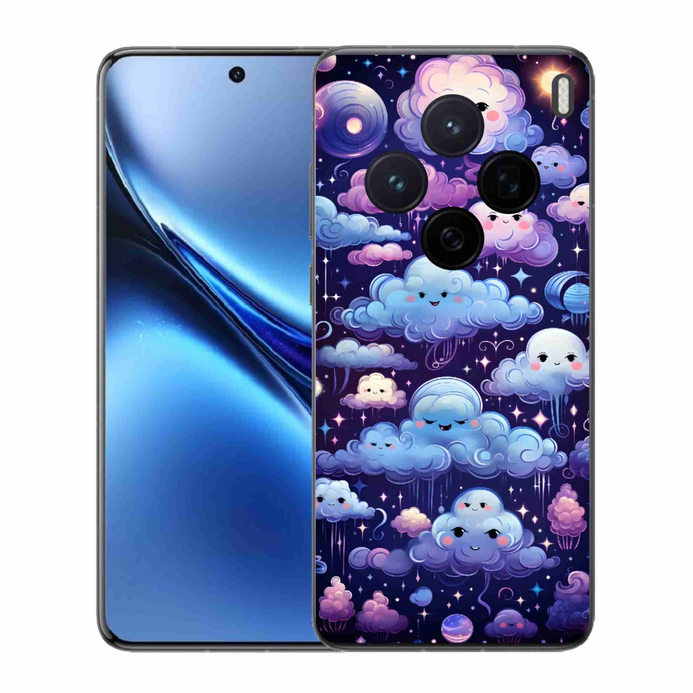 Zselés borítás mmCase a Vivo X200 5G-hez - felhők