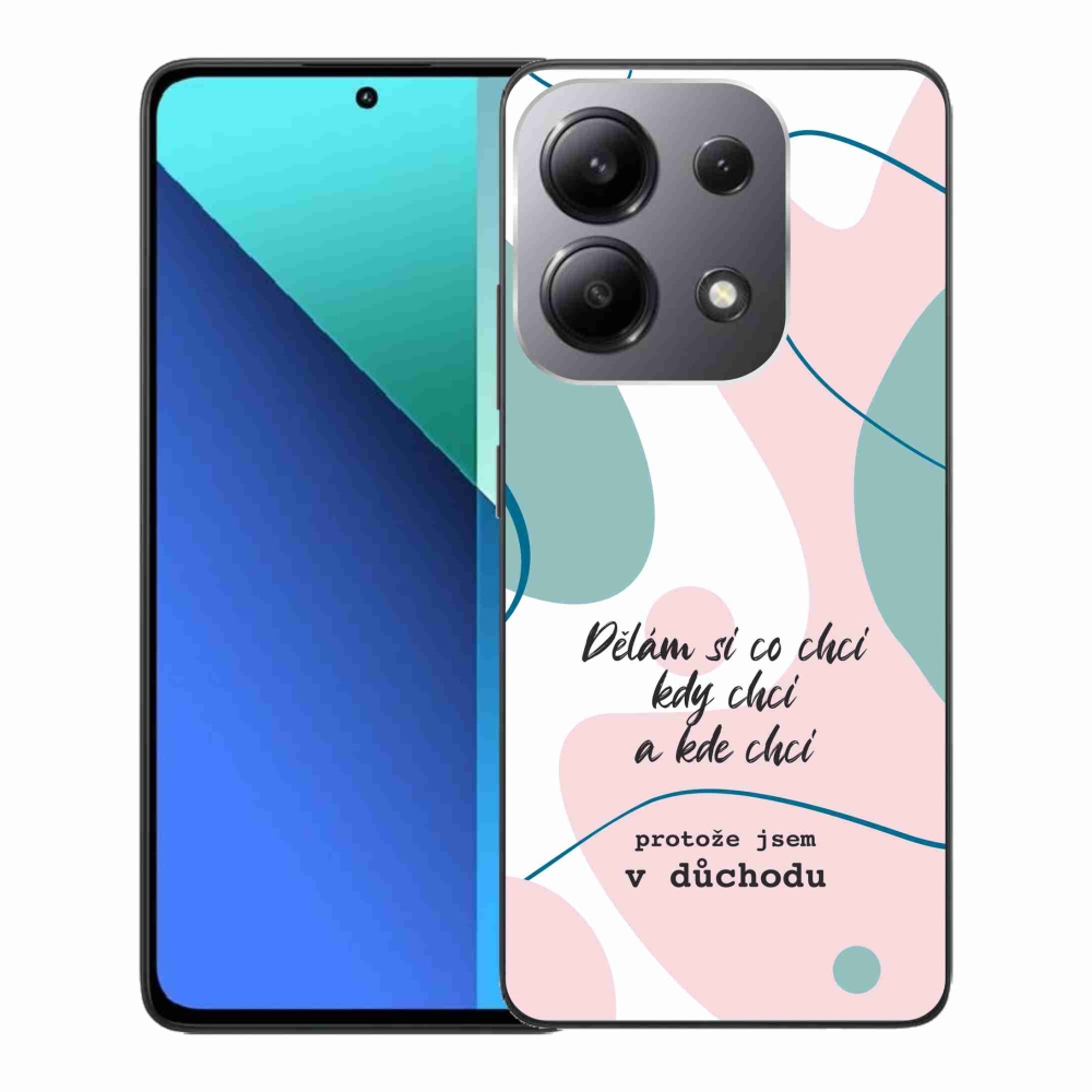 Gél borító mmCase a Xiaomi Redmi Note 13-hoz - vicces szöveg 10 fehér háttérrel