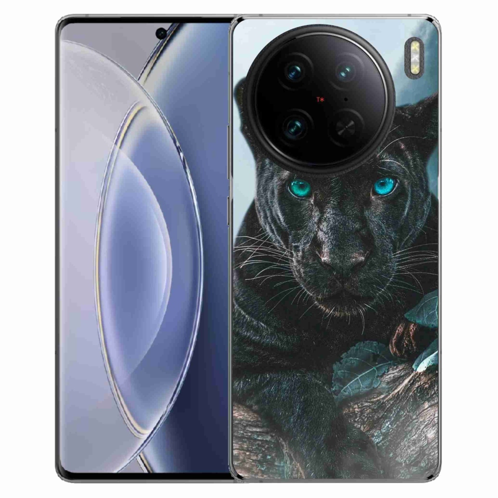 Gél borítás mmCase a Vivo X90 Pro készülékhez - fekete párduc