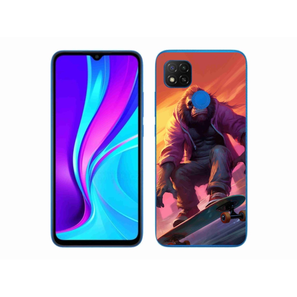 Gél borítás mmCase a Xiaomi Redmi 9C-hez - gorilla a gördeszkán