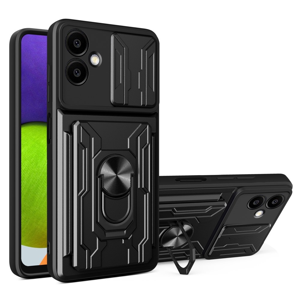 Csúszós, tartós borító Samsung Galaxy A06 4G készülékhez - fekete