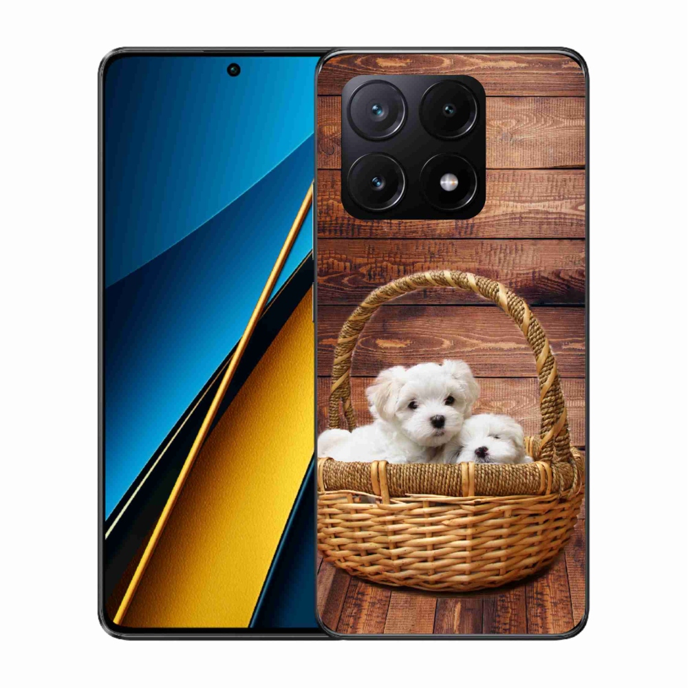 Gél borítás mmCase a Xiaomi Poco X6 Pro 5G számára - kölyökkutyák