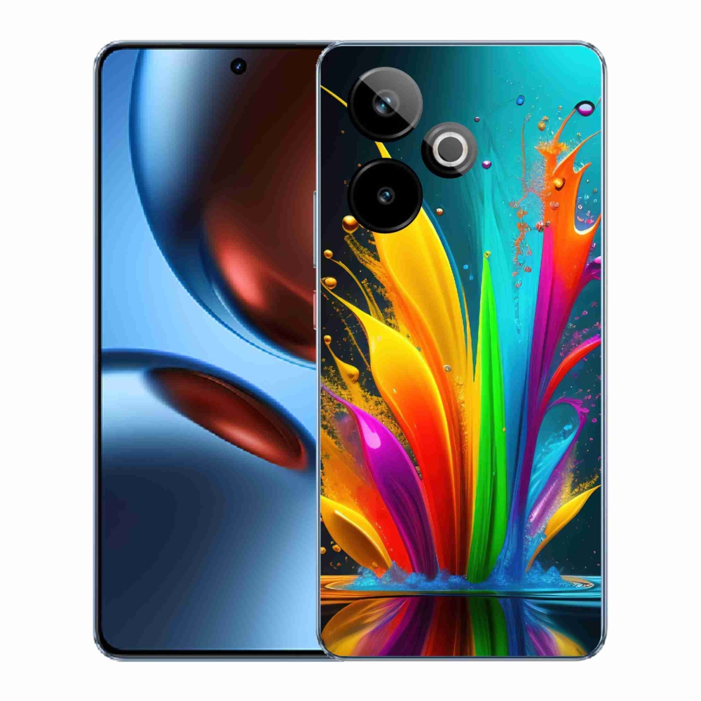 Rugalmas zselés tok mmCase képpel a Realme GT 7 5G/GT 7T 5G számára - absztrakt motívum 1