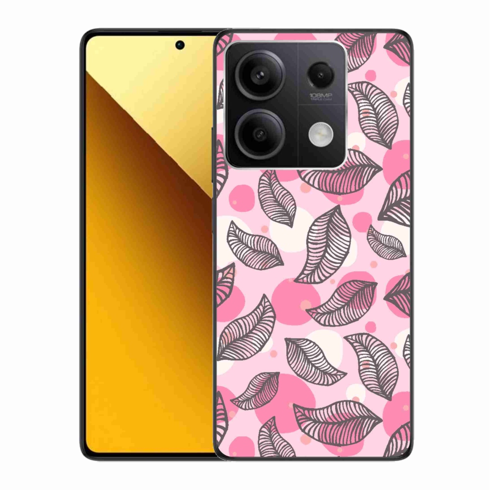 Gél borító mmCase a Xiaomi Redmi Note 13 5G-hez - rajzfilmes hulló levelek