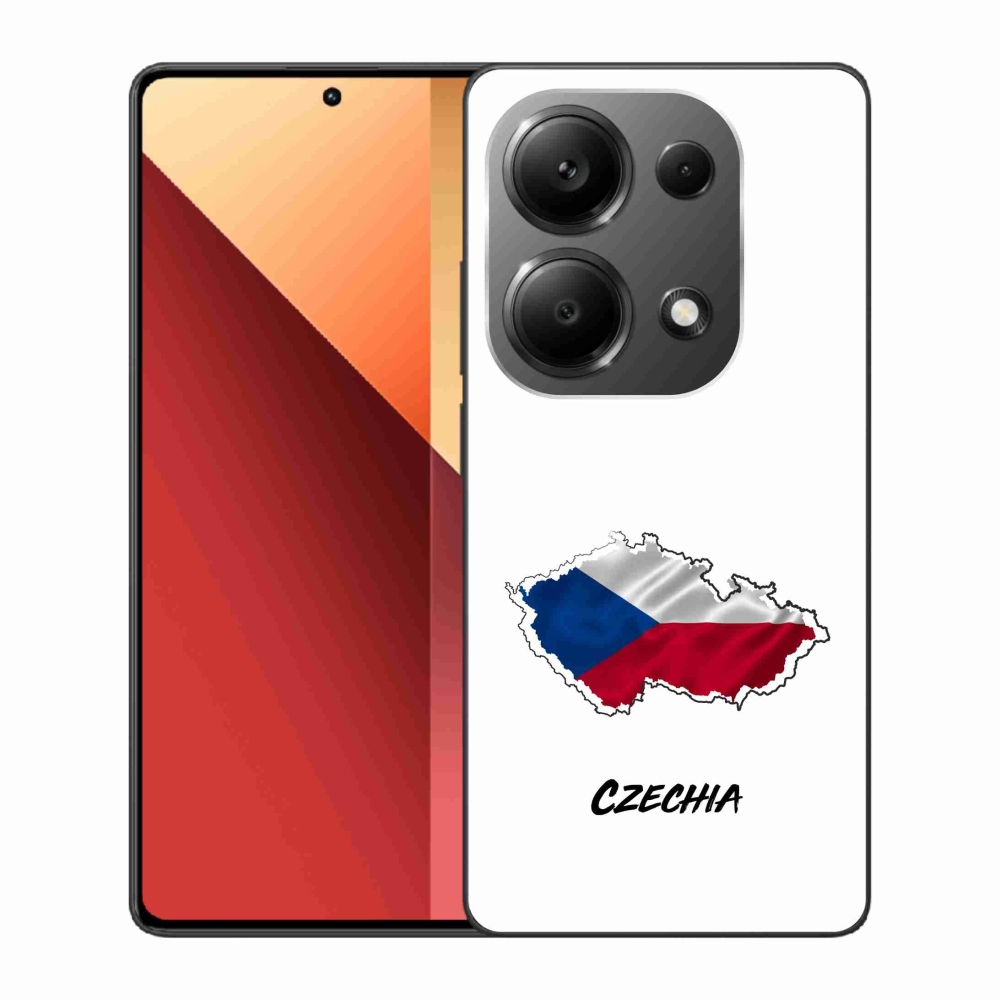Gél borítás mmCase a Xiaomi Redmi Note 13 Pro 4G/Poco M6 Pro - Csehország fehér háttérhez