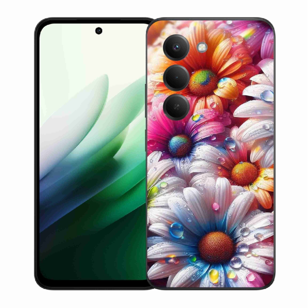 Gél borítás mmCase a Xiaomi Redmi 15 5G-hez - színes százszorszépek
