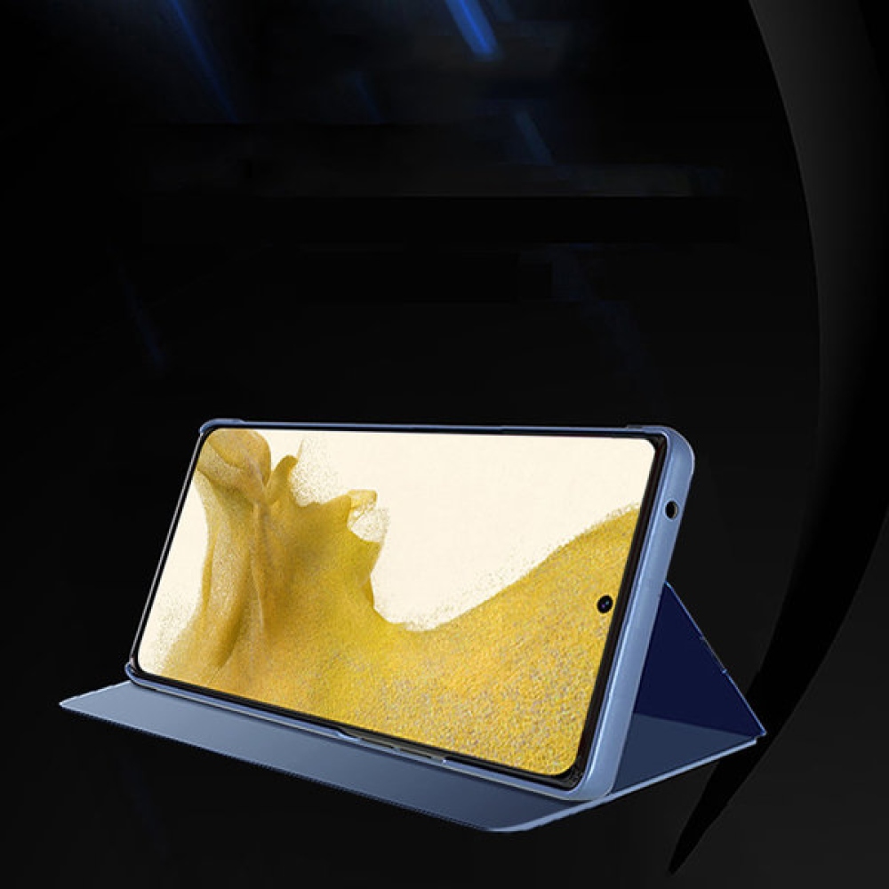 Átlátszó zárófedél matt előlappal Samsung Galaxy S23+ - kék