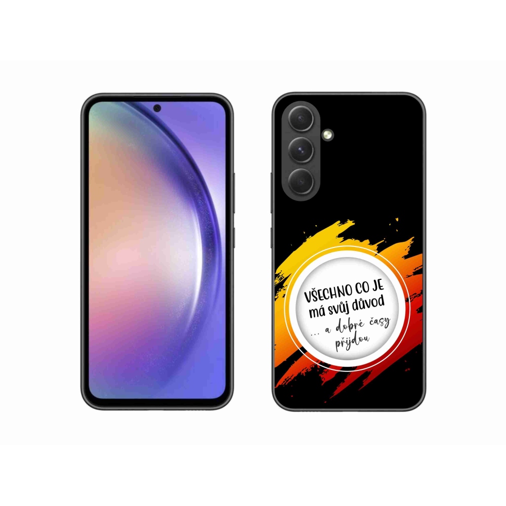 Gél borítás mmCase Samsung Galaxy A54 5G - idézet 3 fekete háttér
