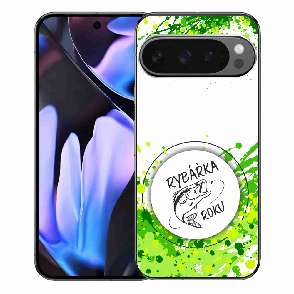 Gél borítás mmCase a Google Pixel 9 Pro XL-hez - Az év horgásza fehér háttérrel