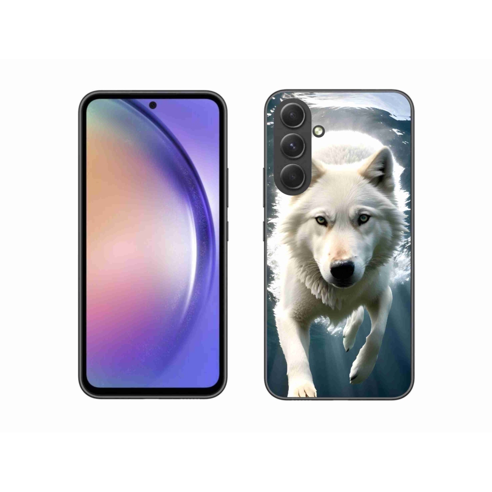 Gél védőhuzat mmCase Samsung Galaxy A54 5G - fehér farkas