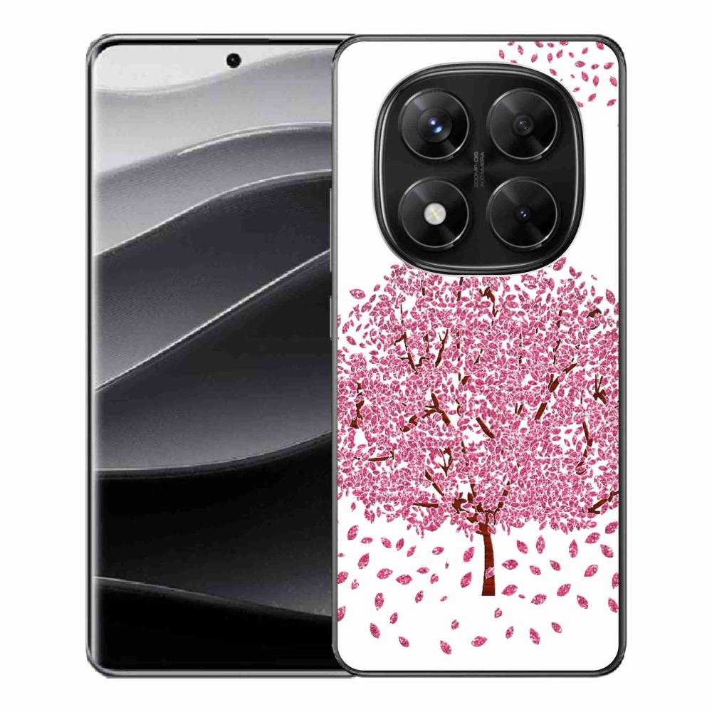 Gél borítás mmCase a Xiaomi Redmi Note 14 Pro 5G/Poco X7 5G számára - rajzfilmfa levelekkel
