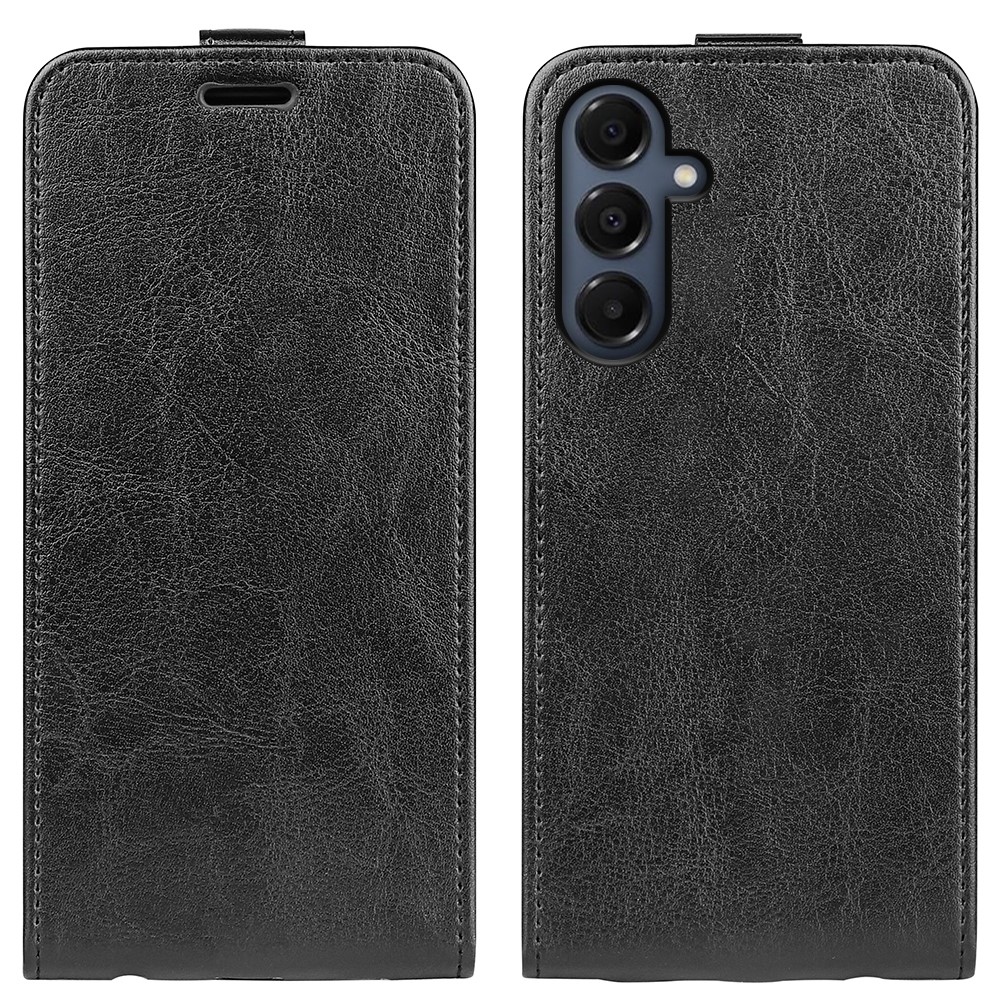 Függőleges könyvtáska Samsung Galaxy A17 5G készülékhez - fekete