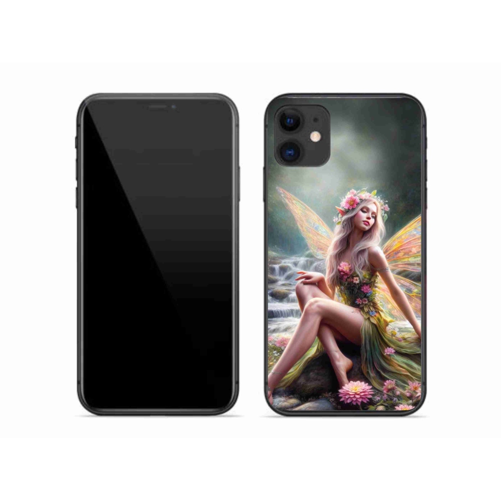 Gél borítás mmCase iPhone 11 készülékhez - pillangó nő 1