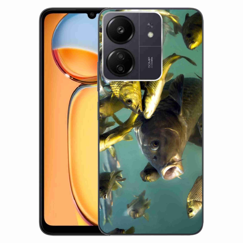 Gél tok mmCase a Xiaomi Poco C65/Redmi 13C számára - halak iskolája