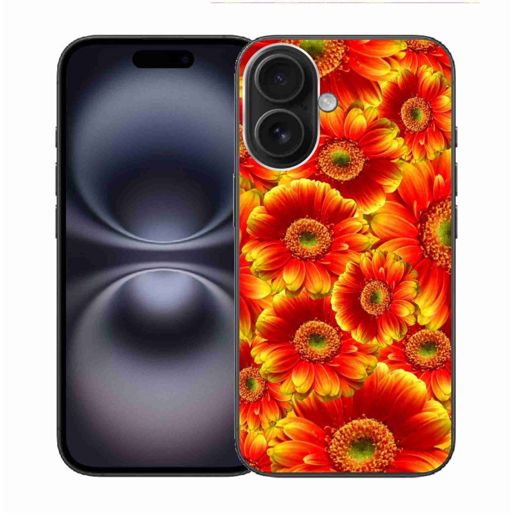 Zselés borítás mmCase iPhone 16 készülékhez - gerbera 1