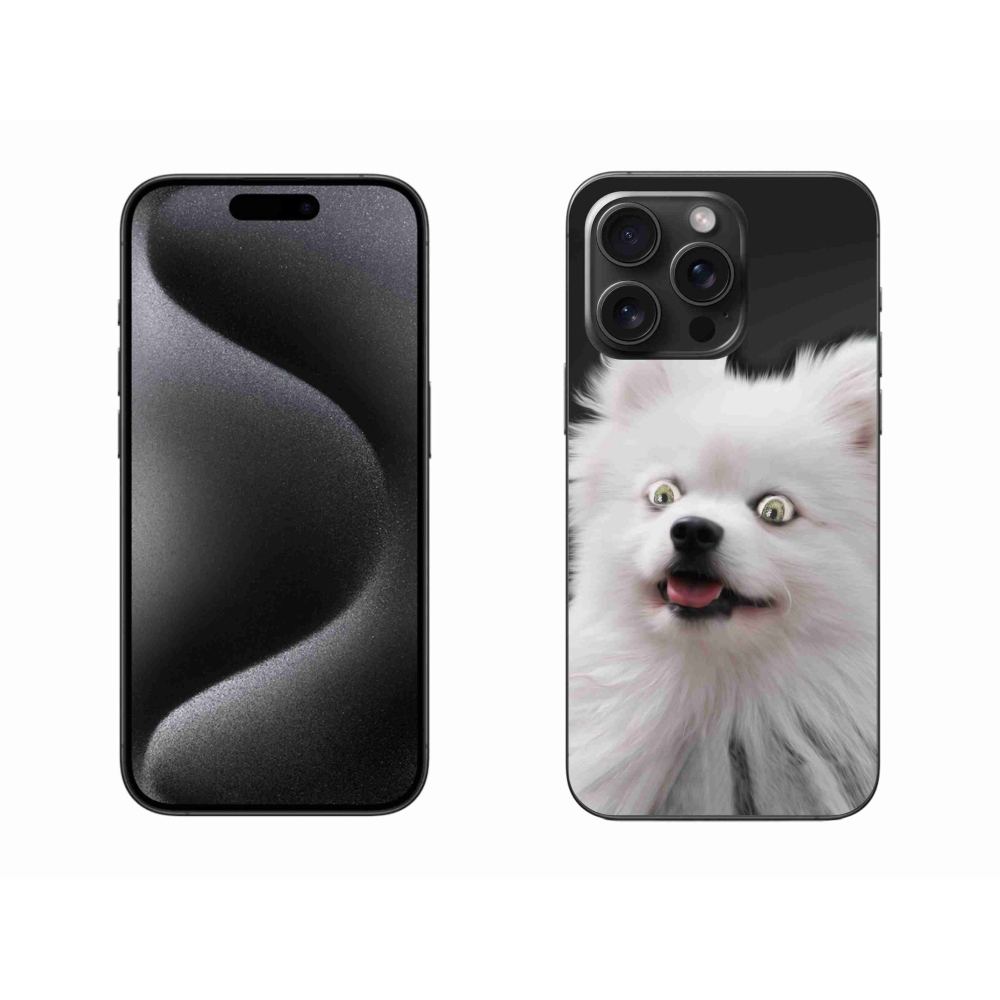 Zselés borítás mmCase iPhone 15 Pro Max készülékhez - fehér tipp