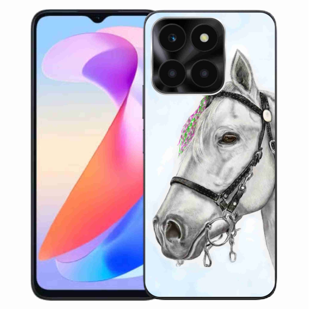 Zselés borítás mmCase a Honor X6a készülékhez - fehér ló 1